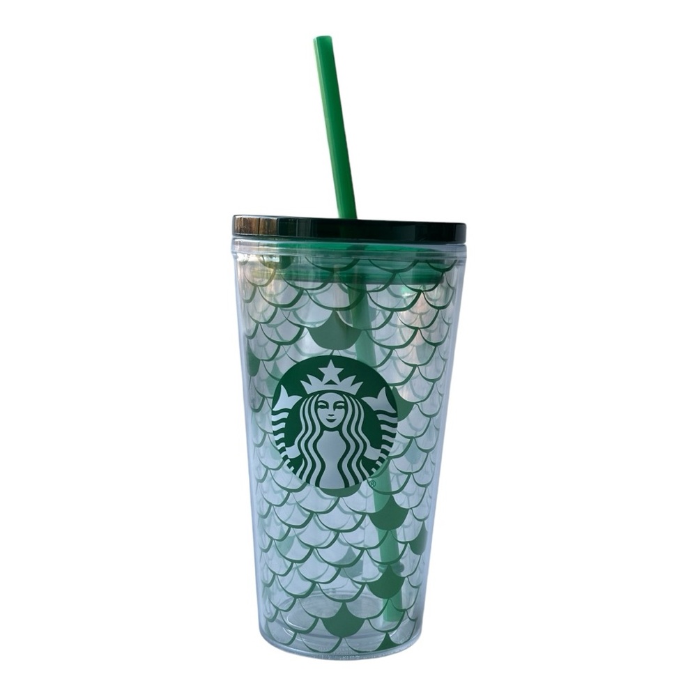 Starbucks Mermaid Scales design Tumbler 2021 Release With Lid And Straw | 16 oz